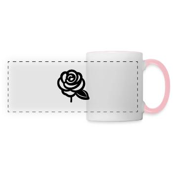 Pink Flower - Panoramic Mug - white/pink - Front