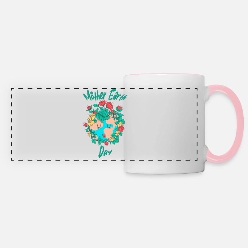 Mother Earth Nature - Panoramic Mug - white/pink