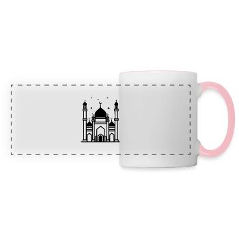 Moschee - Panoramatasse - Weiß/Pink - Vorne