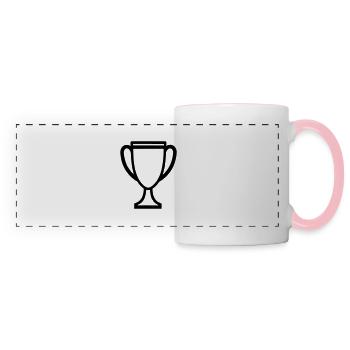 trophée - Mug panoramique contrasté et blanc - blanc/rose - Devant