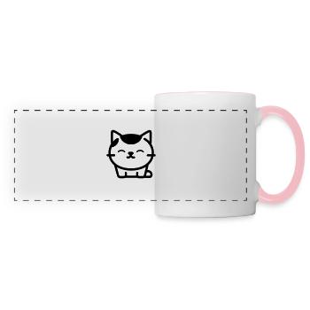 cat - Panoramic Mug - white/pink - Front