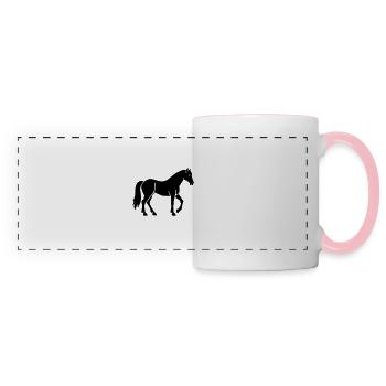 Horse - Panoramic Mug - white/pink - Front