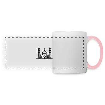 Moschee - Panoramatasse - Weiß/Pink - Vorne