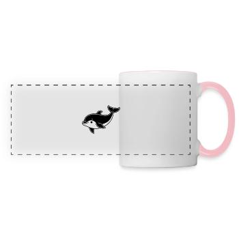 Delfin - Panoramatasse - Weiß/Pink - Vorne