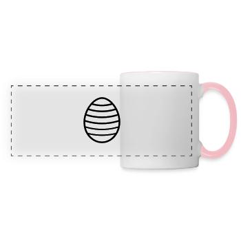 Easter Egg - Panoramic Mug - white/pink - Front