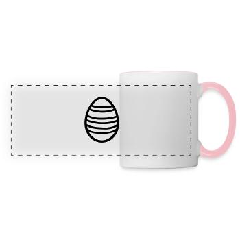 Easter Egg - Panoramic Mug - white/pink - Front