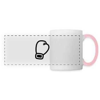 Boxing Glove - Panoramic Mug - white/pink - Front