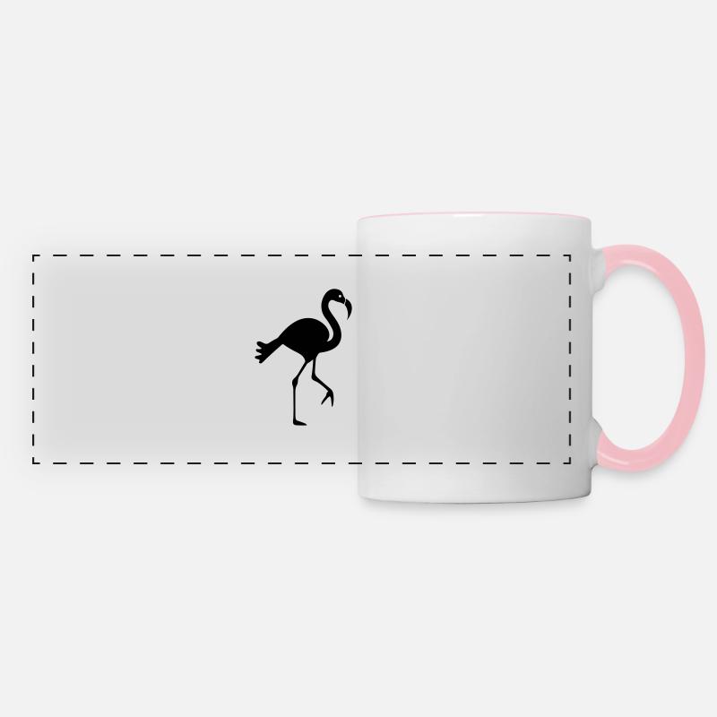 Flamingo - Panoramic Mug - white/pink