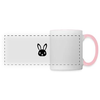 rabbit - Panoramic Mug - white/pink - Front