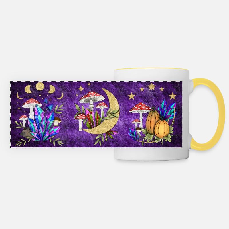 Dreamland - Panoramic Mug - white/yellow