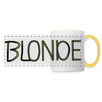 Blonde - Panoramic Mug - white/yellow - Front