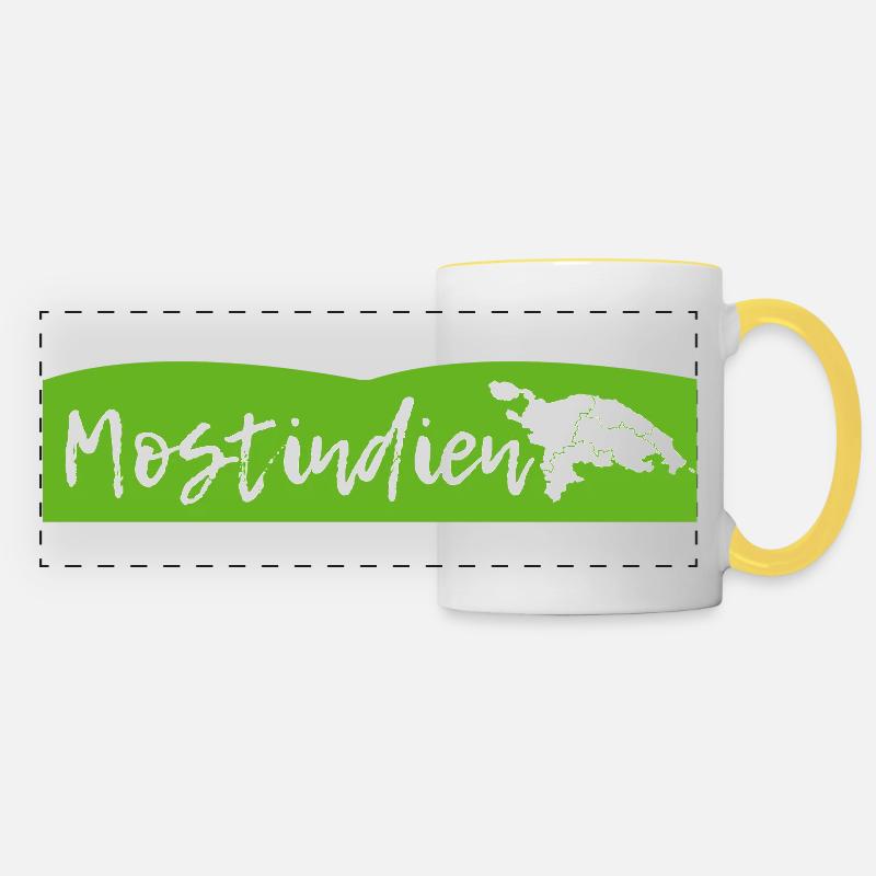 most india - Panoramic Mug - white/yellow