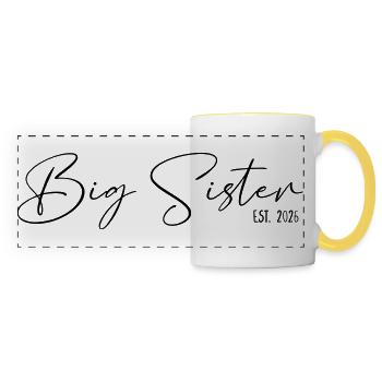 Big Sister est 2026 - Panoramatasse - Weiß/Gelb - Vorne