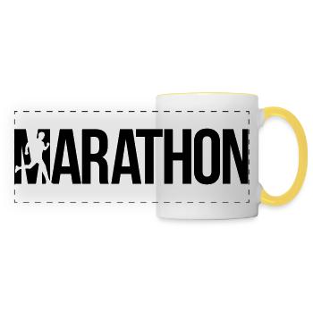 marathon - Panoramatasse - Weiß/Gelb - Vorne