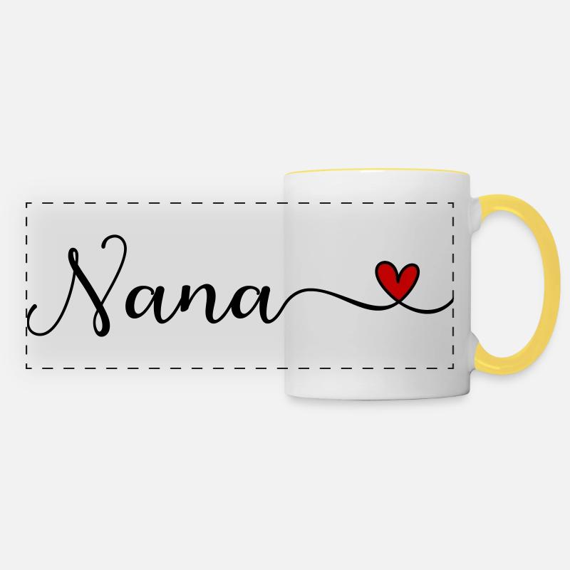 Nana - Panoramatasse - Weiß/Gelb