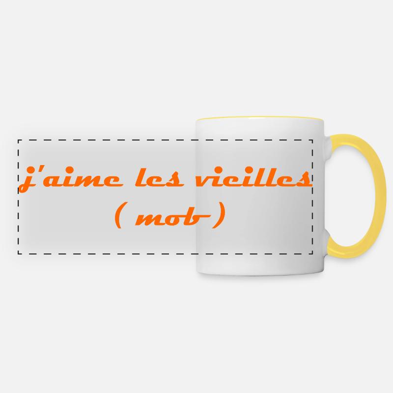 I like the old orange mob - Panoramic Mug - white/yellow