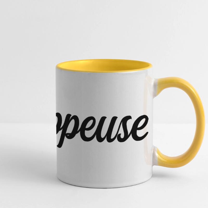 Développeuse Web Code Logiciel Application Tech Mug panoramique contrasté et blanc