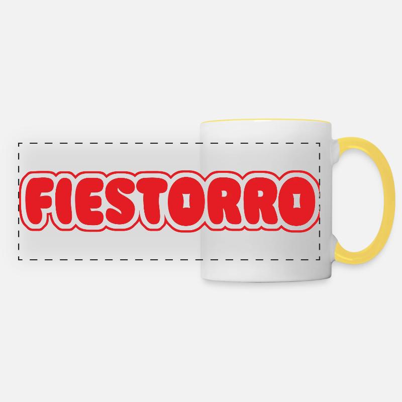 Party - Panoramic Mug - white/yellow