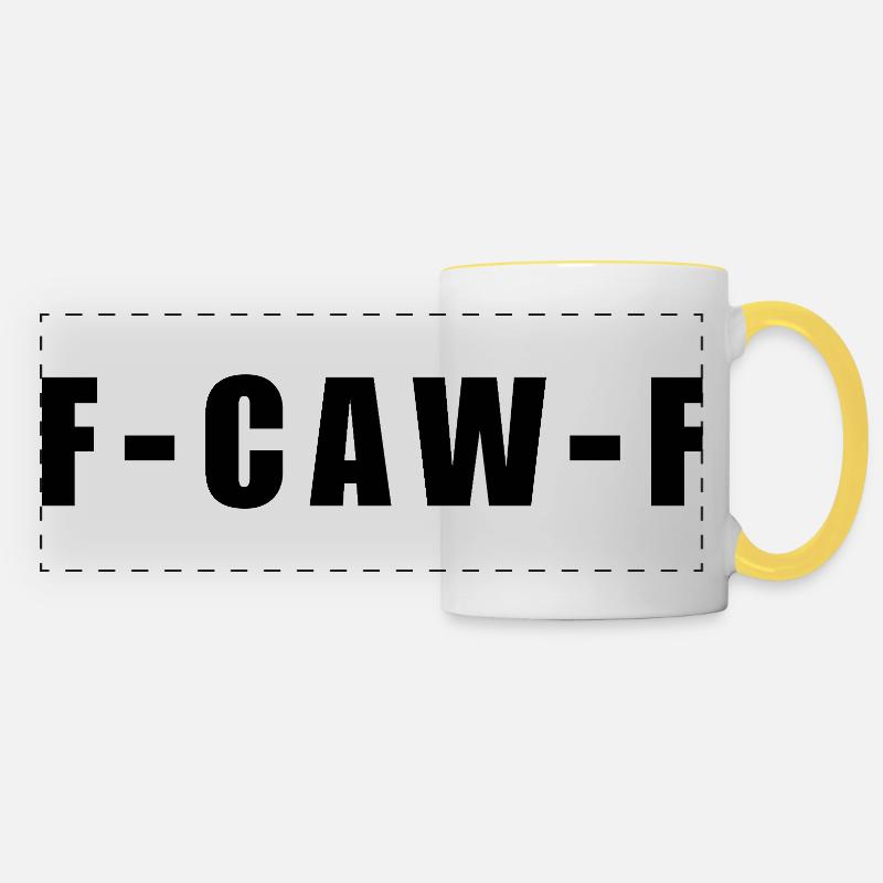 F-CAW-F - Panoramic Mug - white/yellow