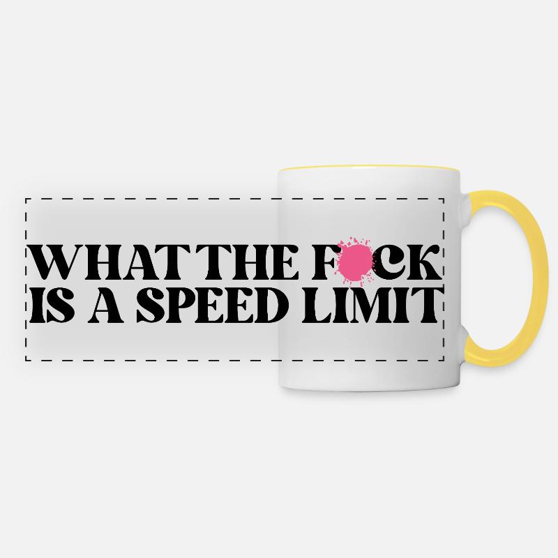 Car - Panoramic Mug - white/yellow
