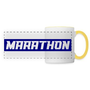 marathon - Panoramic Mug - white/yellow - Front