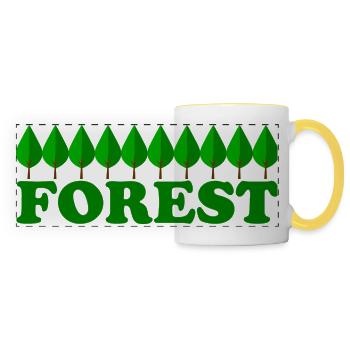 FOREST - Panoramatasse - Weiß/Gelb - Vorne