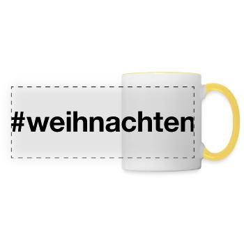 CHRISTMAS - Panoramic Mug - white/yellow - Front