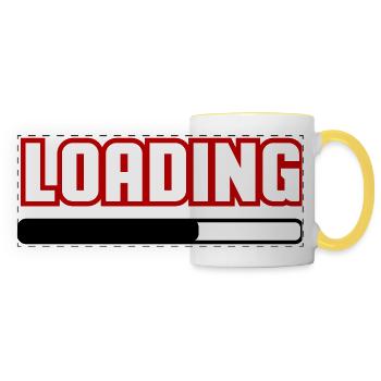 Loading - Panoramic Mug - white/yellow - Front