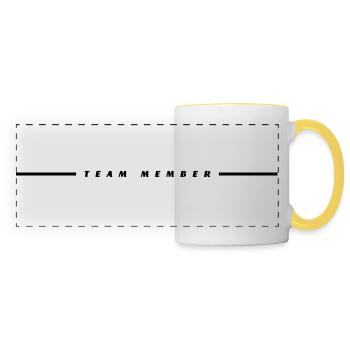 Équipier - Mug panoramique contrasté et blanc - blanc/jaune - Devant