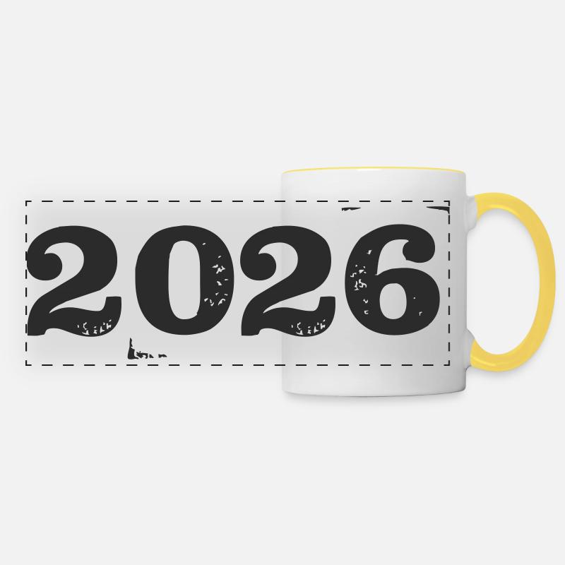 2026 - Panoramic Mug - white/yellow