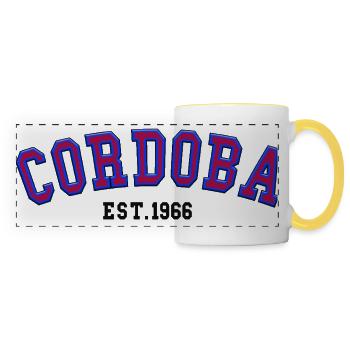 Cordoba Est 1966 - Panoramic Mug - white/yellow - Front