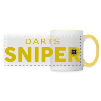 Darts Sniper - Panoramic Mug - white/yellow - Front