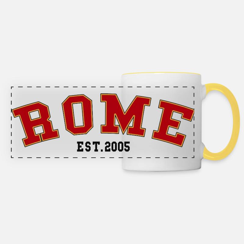 Rome_Est_2005 - Panoramic Mug - white/yellow