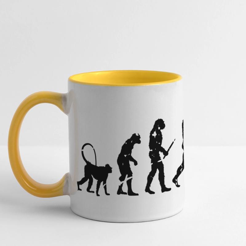 German Shepherd Evolution Panoramic Mug