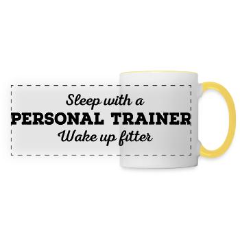 Personal Trainer - Panoramic Mug - white/yellow - Front