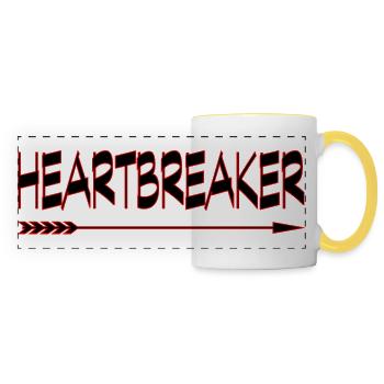 Neon Heartbreaker - Panoramic Mug - white/yellow - Front