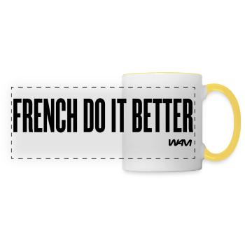 french do it better - Panoramatasse - Weiß/Gelb - Vorne