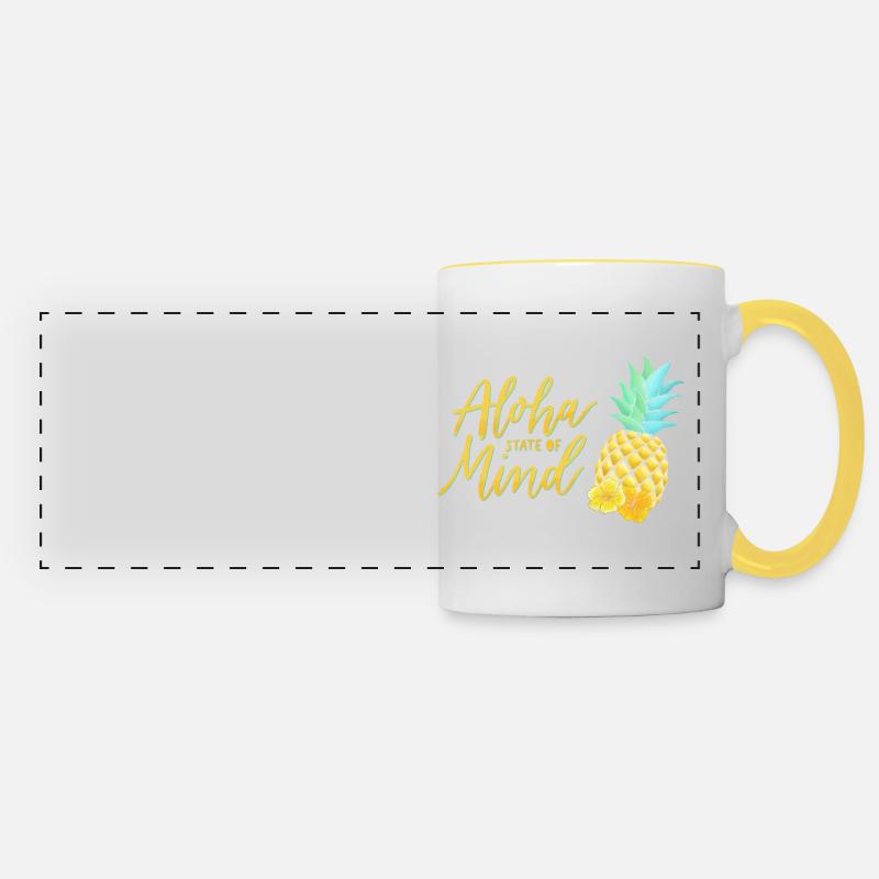 Aloha Summer - Panoramic Mug - white/yellow