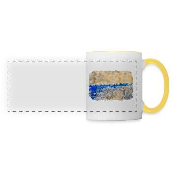 Dhaka Bangladesch Aquarell Skizze gezeichnet illustrat - Panoramatasse - Weiß/Gelb - Vorne