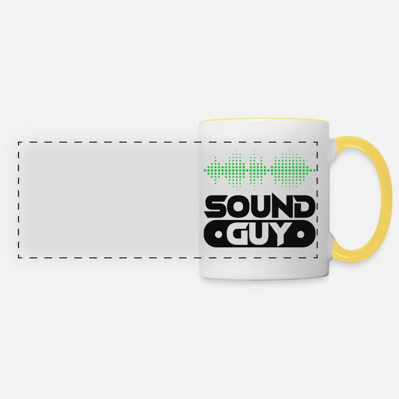Sound engineer Audio technician Sound engineer - Panoramic Mug - white/yellow