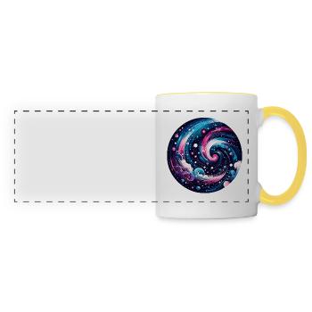 Galaxy - Panoramatasse - Weiß/Gelb - Vorne