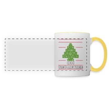 Oh Geometree - Panoramic Mug - white/yellow - Front