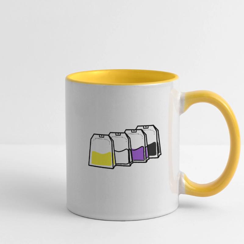 Nonbinary Pride Teebeutel Nonbinary Pride Panoramatasse