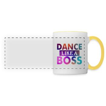 Dancing Dancer Dance - Panoramic Mug - white/yellow - Front