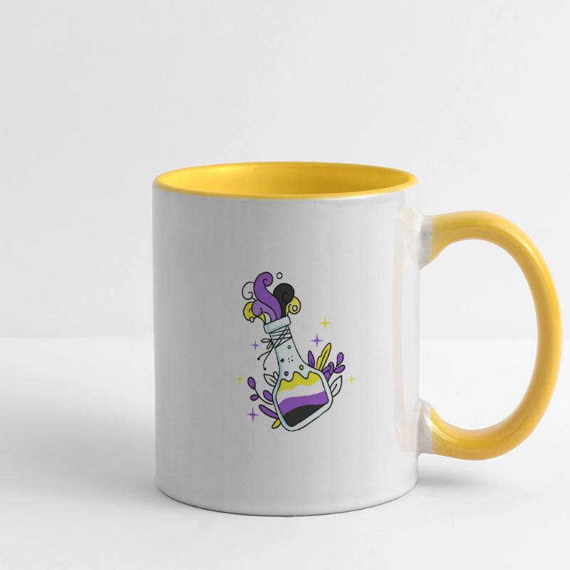 Nonbinary Pride Magic Potion Nonbinary Pride Panoramic Mug