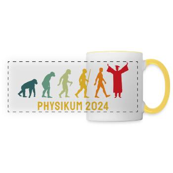Physikum geschafft!!! Medizinstudent Universität - Panoramatasse - Weiß/Gelb - Vorne