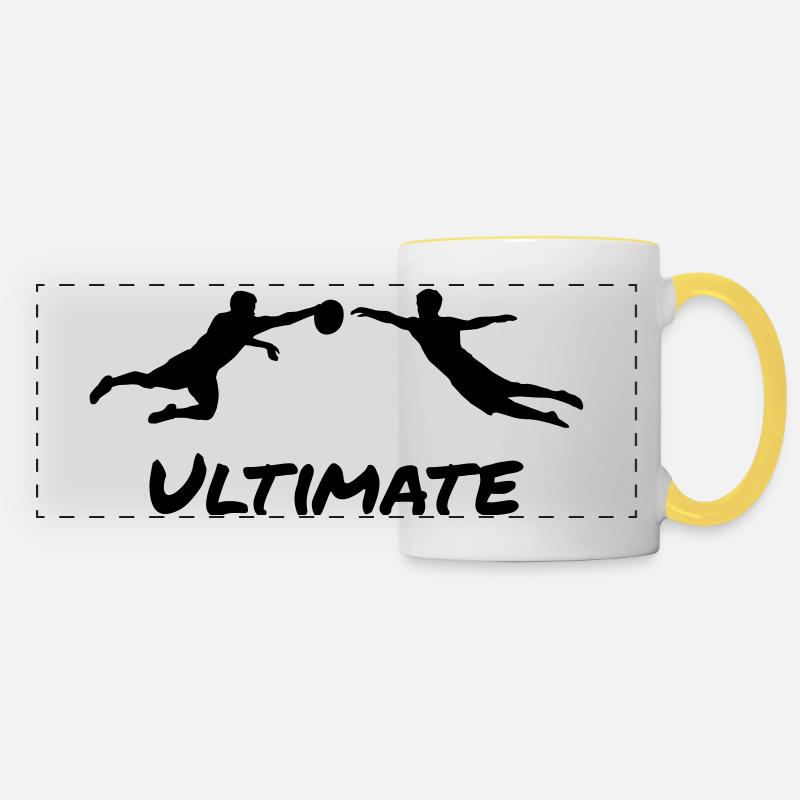 Ultimate Frisbee - Men - Panoramatasse - Weiß/Gelb