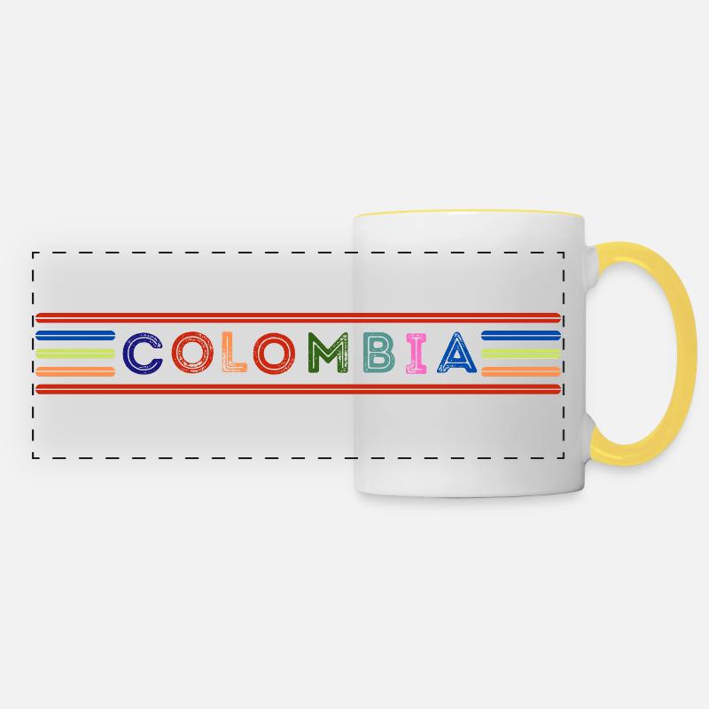 Colombia - Panoramic Mug - white/yellow