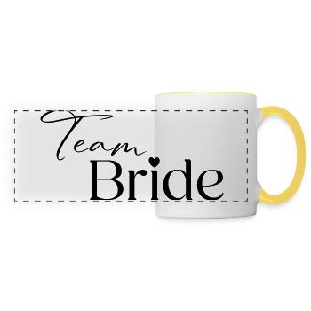 Team Bride - Panoramatasse - Weiß/Gelb - Vorne