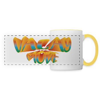 vacay - Panoramic Mug - white/yellow - Front